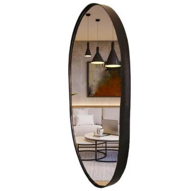Imagem de Espelho Oval Moderno Decorativo 60x47 cm - LAND, CAFÉ