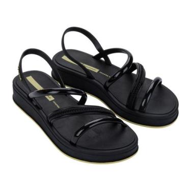Imagem de Sandalia Feminina Ipanema Flat Glow Up, Preto, 38