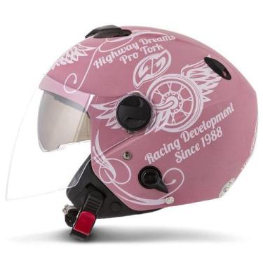 Imagem de Capacete Moto Aberto Custom Pro Tork New Atomic Highway Dreams, 56, RO