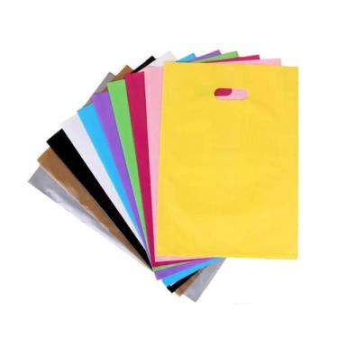 Imagem de Kit 3kg Sacolas Plásticas Boca de Palhaço/Alça Vazada 16x20 - SF PLÁST