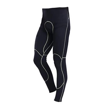 Imagem de menolana Calça de Neoprene Masculina para Roupa de Neoprene, Traje de Banho Aquecido de 2 Mm para Surf, Preto, XXL