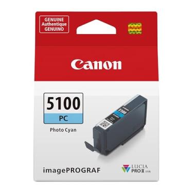 Imagem de Canon Tanque de tinta ciano fotográfico genuíno PFI-5100, compatível com impressoras ImagePROGRAF PRO-310