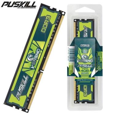 Imagem de Memória RAM DDR3 PUSKILL - 8GB, 4GB - 1600MHz e 1333MHz - 240 Pinos, D