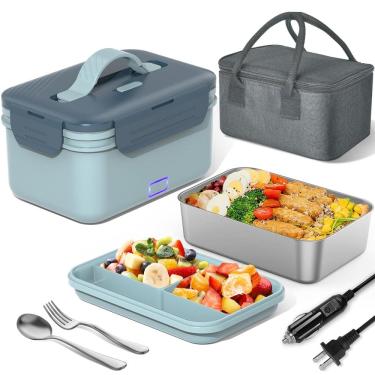 Imagem de Lancheira elétrica Herrfilk 100W 4 em 1 aquecedor de alimentos 1,8L