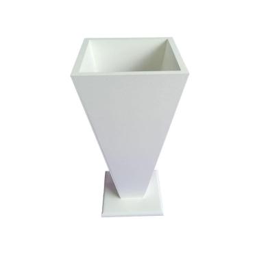 Imagem de Vaso Taça De Canto Em Mdf (30cm) Branco