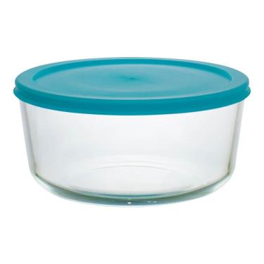 Imagem de Pote Refratário de Vidro Borossilicato com Tampa Verde 236ml - Casambiente