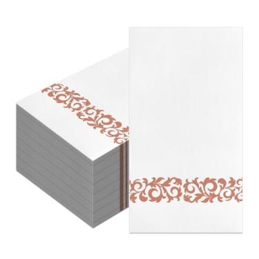 Imagem de Guardanapos de papel de cor sólida, guardanapos florais para convidados em aquarela, toalhas de mão descartáveis de flores silvestres vintage papel decorativo de flores para banheiro, casamento, festa