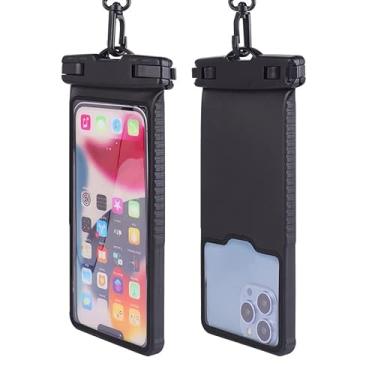 Imagem de Bolsa impermeável para celular com alça de pescoço para iPhone 16 Pro, iPhone 15 14 13 12 11 Pro Max/Samsung Galaxy S25+ S24+ S23 FE A15 A25 A35 / Goole Pixel 9/8a 6 (preto)