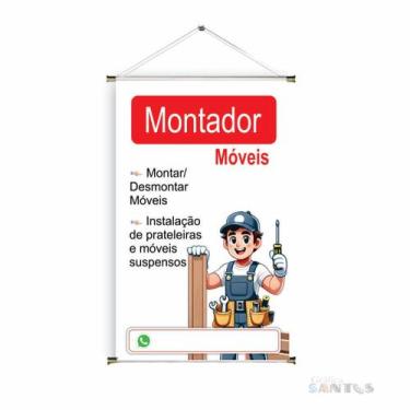 Imagem de Banner pronto Montador de Móveis BA 573 medida 45x70 cm arte pronta
