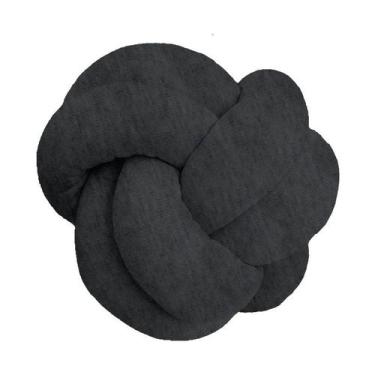 Imagem de Almofada de Nó Escandinavo Várias Cores - Díspar Design, Cinza Mescla