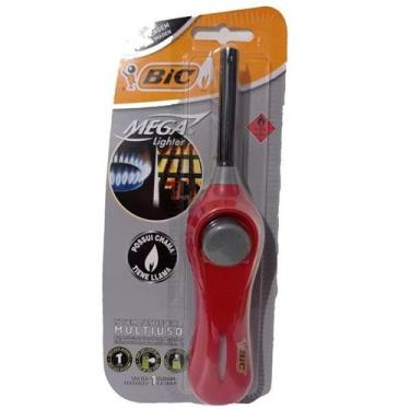 Imagem de Acendedor Mega Lighter BIC Multiuso Facil Manuseio, Vermelho