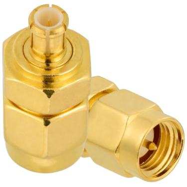 Imagem de POBADY 2 Peças Adaptador SMA Macho Para MCX Macho 50 Ohm SMA Para MCX RF Adaptador Coaxial Para Antena 4G Lte Wifi Wlan Sistema GPS Sem Fio