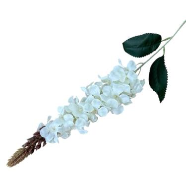 Imagem de Kit 5 Hastes de Flor Boca de Leão Artificial Grande Decoração 70cm (Branco)