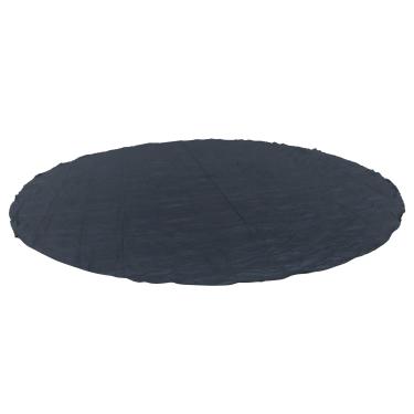 Imagem de HOSTIC Tapete redondo inflável para banheira de hidromassagem de 4,7 m para piscinas acima do solo conforto sem costura preto