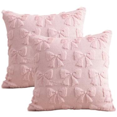 Imagem de Capa de travesseiro 45,7 x 45,7 cm, 2 peças de capas de travesseiro 45,7 x 45,7 cm, fronhas decorativas para decoração de cama, sofá, quarto, fronhas