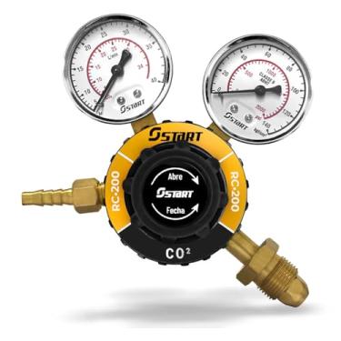 Imagem de Regulador De Pressão Para Cilindro De Co2 Com 2 Manômetros Profissional - St2185 Start