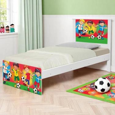 Imagem de Cama Infantil Solteiro 195cm x 96cm KMTEB - Amarena Móveis, Time d/ so