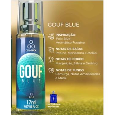 Imagem de Gouf Blue Ozonteck 17ml - Perfume Masculino Inspirado no Polo Blue - Fragrância Marcante e Duradora
