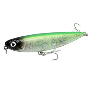 Imagem de ZZTWER Isca de pesca artificial de 60 mm e 90 mm para passear com o cão para robalo de água salgada