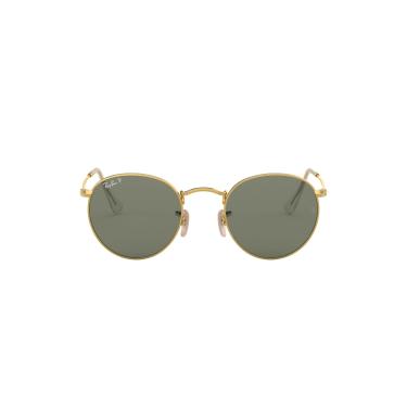 Imagem de Óculos de Sol Ray-Ban Polarizado Round Metal 0RB3447 001/58 Tam 50 / Ouro - Lentes Verde