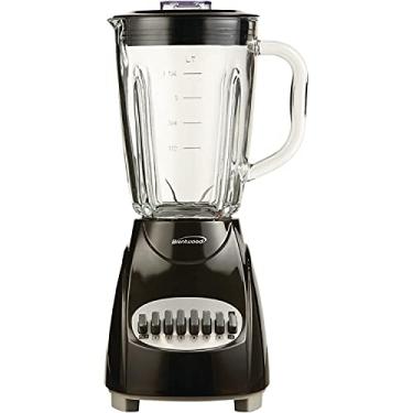 Imagem de Brentwood JB-920B 12 velocidades + liquidificador de pulso com frasco de vidro, preto