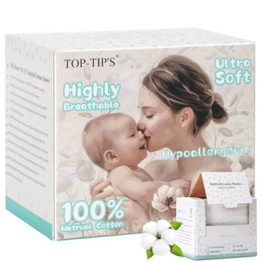 Imagem de Toalha de rosto descartável 100% algodão puro, toalhas de rosto macias e amigáveis à pele, descartáveis para pele sensível, removedor de maquiagem sem fiapos, lenços secos, toalhas faciais grossas