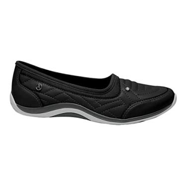 Imagem de Tênis Kolosh Slip On Sapatilha Casual Calce Fácil Feminino Cor:Preto;Tamanho:33