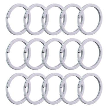 Imagem de Argola Italiana Branca 28mm Com 50 Unidades Para Artesanato Lembrancin