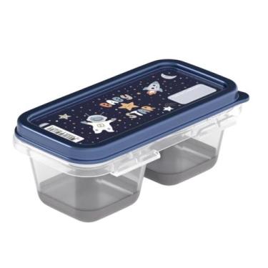 Imagem de Pote Duplo Bebê para Papinha Base de Silicone 140ml com Tampa - Plasút