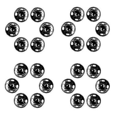 Imagem de Colchete de pressão invisivel (6 un) - IMPORTAÇÃO, 12MM - PRATA