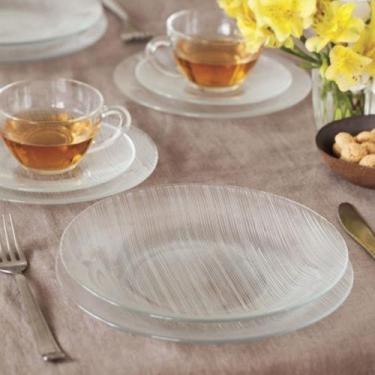 Imagem de Jogo c/ 12 Prato Fundo Redondo Diamante 22CM Duralex Jantar - NADIR FI