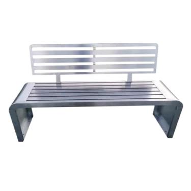 Imagem de YAYAOVP-24927 Banco de parque, encosto ao ar livre, assento de aço inoxidável, para varanda, pátio, cadeira de jardim, bancos de jardim (2GG)