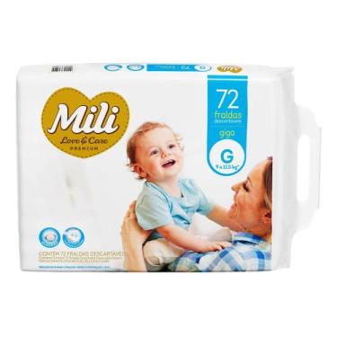 Imagem de Fralda Mili Love & Care Giga Tam G Macia E Resistente