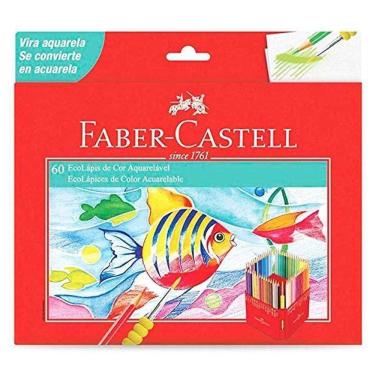 Imagem de Lápis de Cor Ecolápis Aquarelável 120260G 60 Cores - Faber Castell