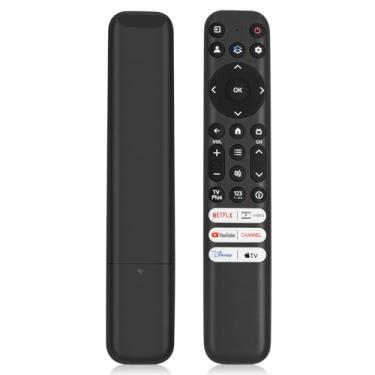 Imagem de Substituição para controle remoto TCL Google TV, controle remoto RC813 compatível com TCL QM8/QM7/Q7/Q6/Q5/S5/S4/S3 50s450g 55q750g 43s450g 55q650g e outros modelos de TVs LED UHD QLED FHD HDR