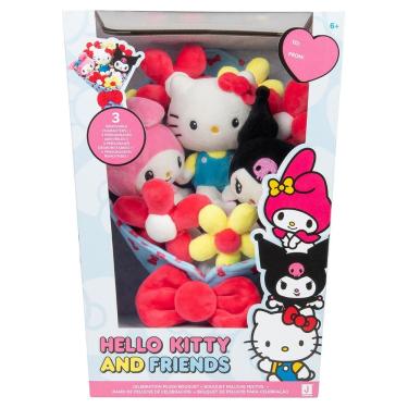 Imagem de Buquê De 30Cm Com 3 Pelúcias Removíveis - Hello Kitty