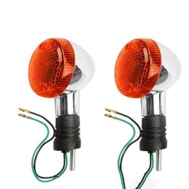 Imagem de Luzes Indicadoras De Sinal De Direção Dianteiras E Traseiras Para Moto