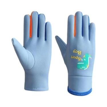 Imagem de Luvas De Inverno Para Crianças, Desenho Animado, Dinossauro, Quente, À