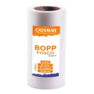 Imagem de Bopp Fosco Bobina Para Laminação A4 Oficio 23cmx250m Cassmar 01un