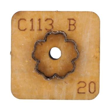 Imagem de Pssopp Cutter Cutter Die, Base de Madeira Maciça de Molde de Punção Artesanal para Artesanato Com Amigos (A)