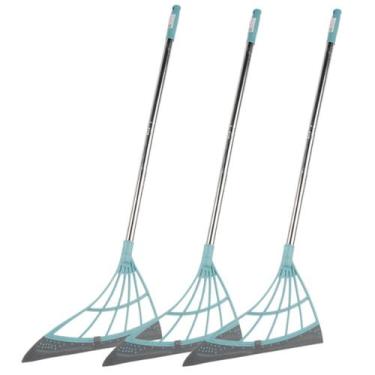 Imagem de Kit 3 Vassoura Mágica Mop Rodo Vidro Cozinha Banheiro Esfregão Escritó
