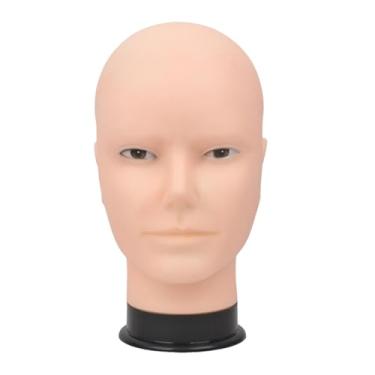 Imagem de FashionCha Suporte de Cabeça de Manequim, Expositor de Chapéus E óculos, Cabeça de Treinamento em Cosmetologia, Leve para Modelagem, Style B