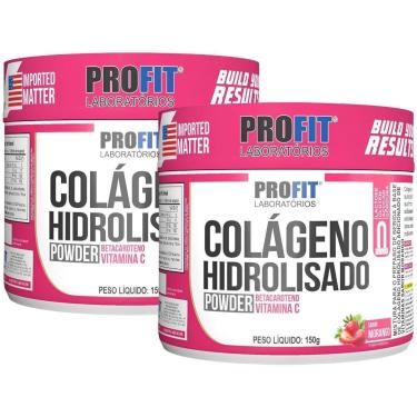 Imagem de 2X COLÁGENO HIDROLISADO COM VITAMINA C 150G PROFIT-Unissex