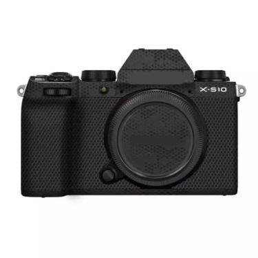 Imagem de X-S10 Anti-riscos Capa de Câmera Adesivo para FujiFilm X-S10 Protetor de Vinil Película Protetora de Pele Decoração XS10 (Mamba Preto)