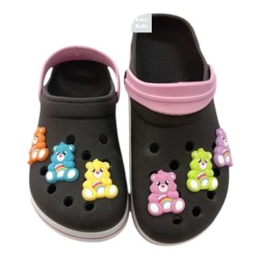 Imagem de Sandália Fechada Ursinhos Infantil Leve Carinhosos Desenho (Preto, BR, Criança de 9 a 12 anos, Faixa Numérico, 35, 36)