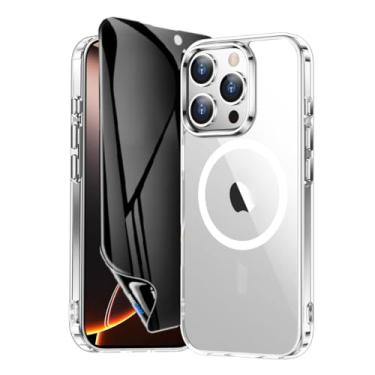 Imagem de Capa Capinha Case Magnética Carregamento por Indução E Película de Cerâmica Privacidade Fosca Para iPhone (iPhone 16 Pro Max)