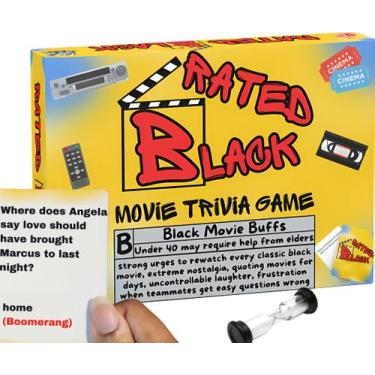 Imagem de Jogo de cartas Movie Trivia OG VIBES Rated Black para adultos