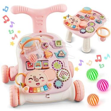 Imagem de Baby Push Walker TOY Life 3 em 1 para menina de 6 a 12 meses rosa