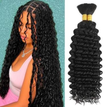 Imagem de Braiding Hair SinBounboun Curly Deep Wave 55 cm 2 pacotes