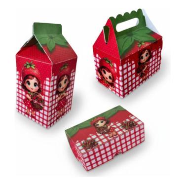 Imagem de Kit Compacto Festa Moranguinho 30 Lembrancinhas Menina